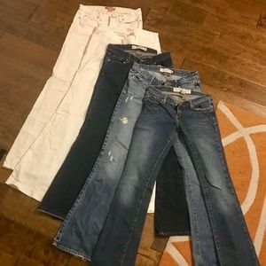 Lot of 5 Abercrombie and Fitch Jeans